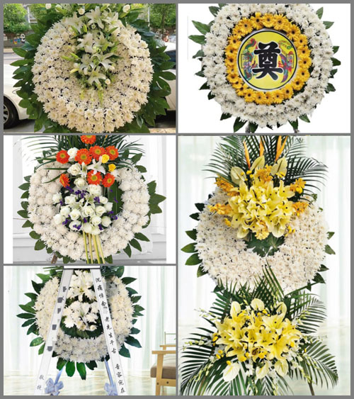 河南南阳社旗县朱集镇前张村花圈速递