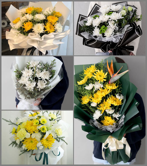 河南南阳社旗县朱集镇前张村白事花束代送